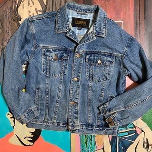 Vintage Cobra Union Pacific Railroad Denim Jacket